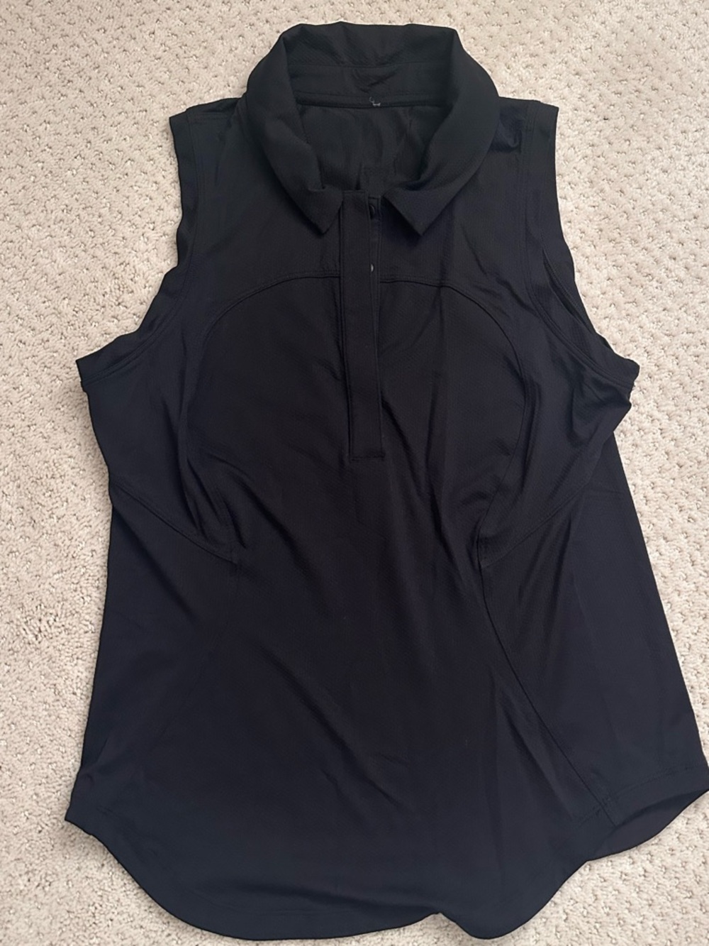 lululemon athletica Black Sleeveless golf Polo Tank